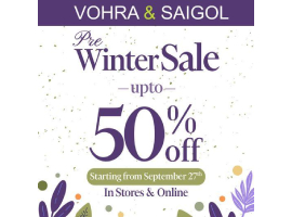 Vohra & Saigol Pre-Winter Sale! UPTO 50% OFF on selected stockimage-476